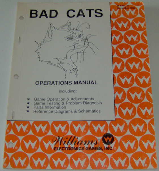 (image for) Williams Bad Cats Operations Manual